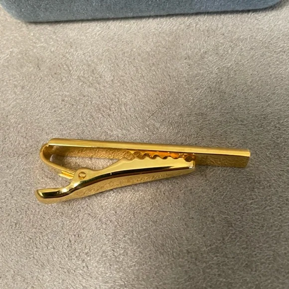 CHRISTIAN DIOR *Rare* 1990’s Vintage Two Toned Tie Clip / Scarf Clip - Picture 7 of 7